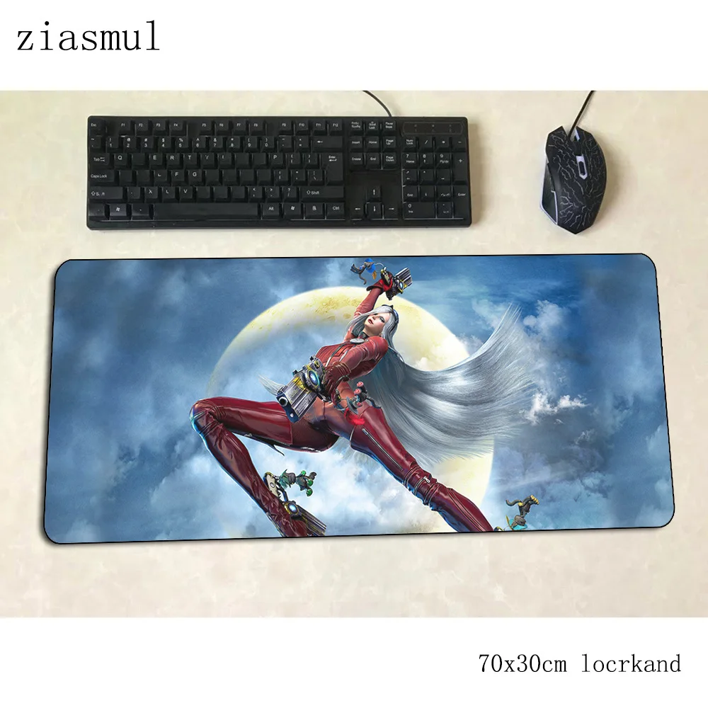 

bayonetta mouse pad gamer 70x30cm gaming mousepad best seller notbook desk mat cute padmouse games large gamer mats gamepad