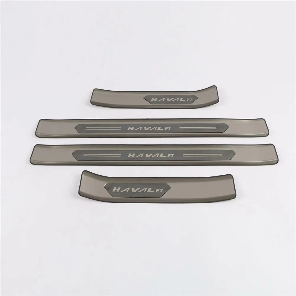 

Stainless Steel Inner Outer Door Sill Scuff Plate Guard Sills Protector Trim For Great Wall Haval F5 F7 F7X 2018-2021