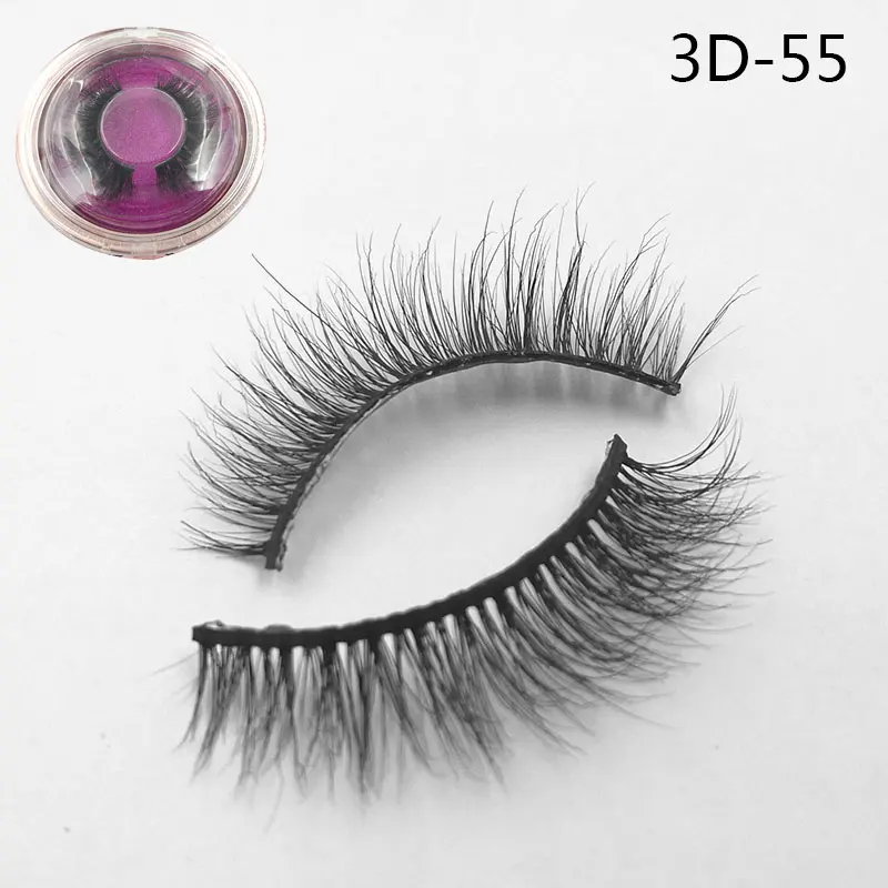 Iflovedekd пользовательские ресницы упаковки 3D ресницы накладные ресницы из норки Индивидуальные ресницы расширение - Цвет: 3D-55