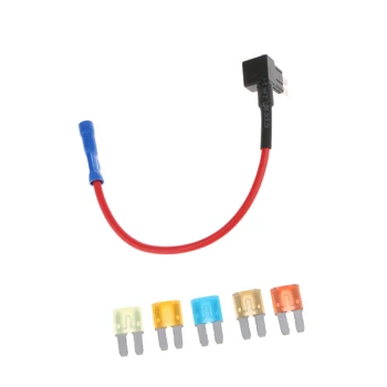 

ADD Circuit Fuse Holder And 5 PIECES 12V Micro Fuse 5A 7.5A 10A 15A 20A