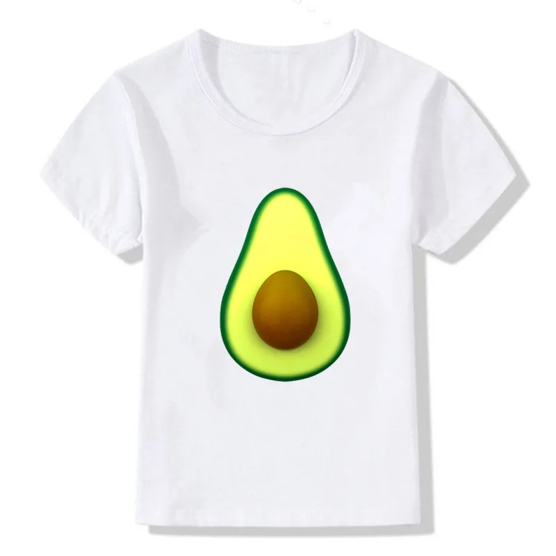 

Children Summer Korean Cute Avocado Vegan Boys Girls Tshirt Cute Pattern Print Toddler Short Sleeve Kawaii Harajuku Tees Tops