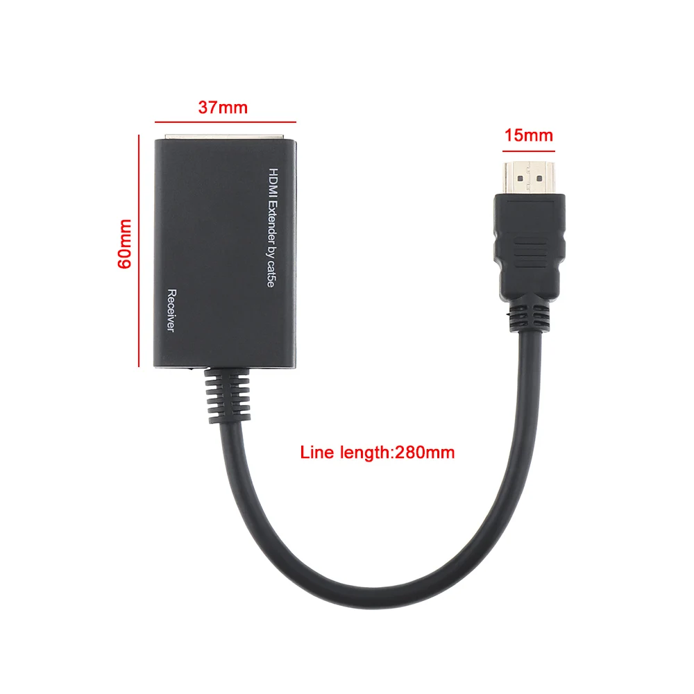 1080P HDMI удлинитель 2 шт Cat-5e Cat-6 кабель Ethernet ретранслятор HDTV 3D до 100 футов для HDMI