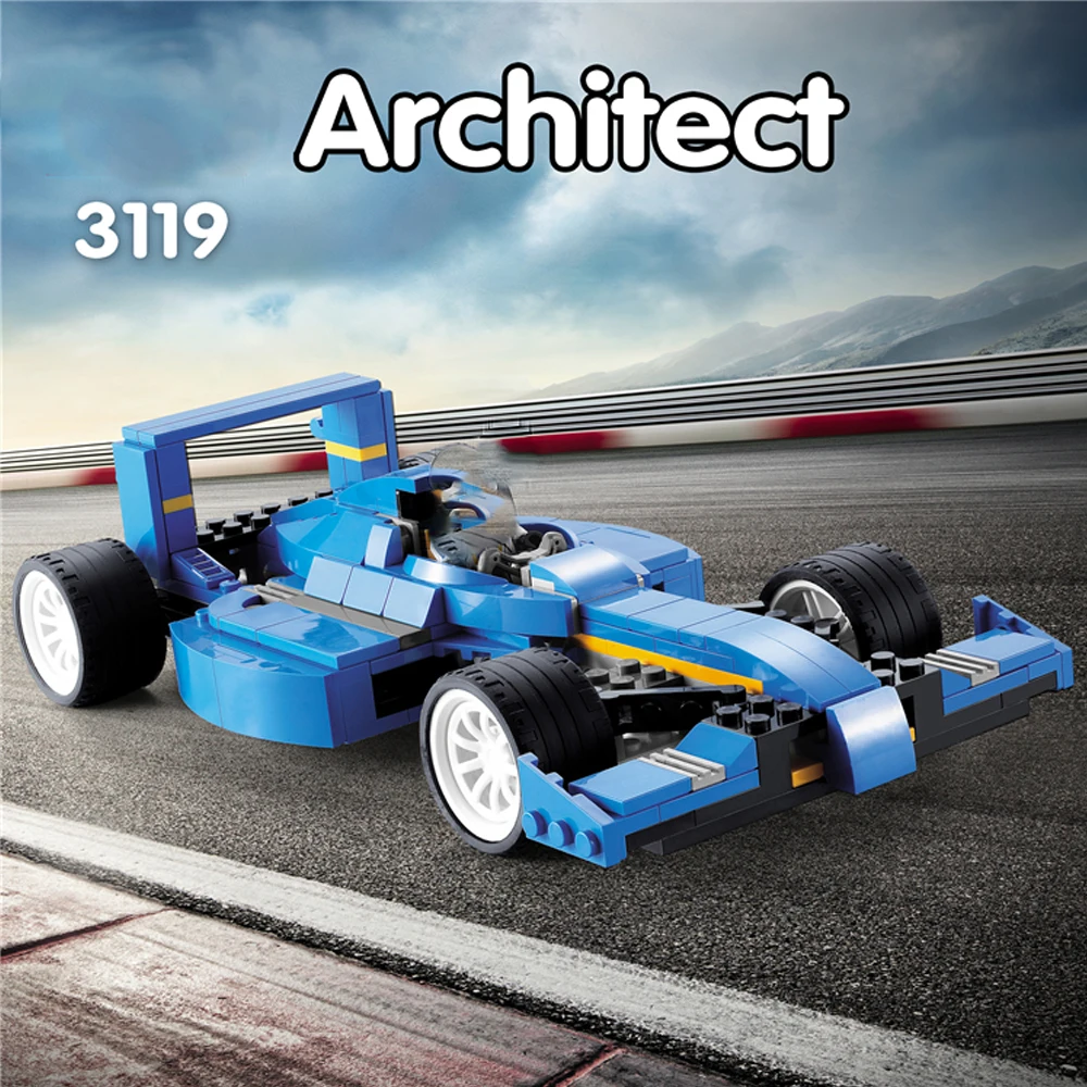 3 в 1 Детский конструктор Turbo Track Racer 3119|building blocks set|block setcity building |