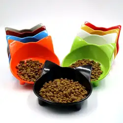 Новая Нескользящая кошачья форма посуда для домашних питомцев миска для домашних питомцев кормушка для кошек и собак посуда пища для
