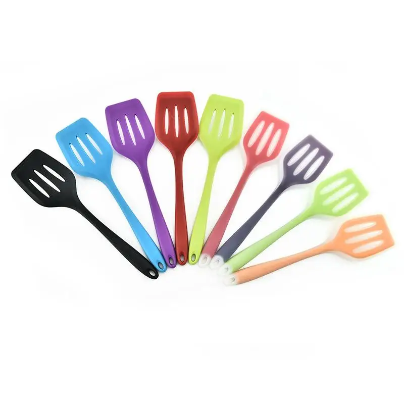 1pc Kitchen Cooking Turner Silicone Slotted Cooking Spatula Utensil For Home Kitchen Tools Accessories