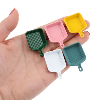 

1/12 Dollhouse Miniature Accessories Metal Plate Simulation Tray Model Toys for Doll House Decoration