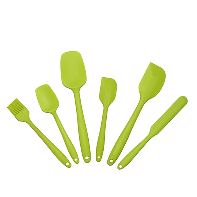 Green Baispo 6 шт./компл. Инструменты для тортов силиконовые формы для выпечки с антипригарным покрытием Кухня аксессуары теплостойкие Пособия по кулинарии инструменты Кухонные принадлежности - Цвет: Green