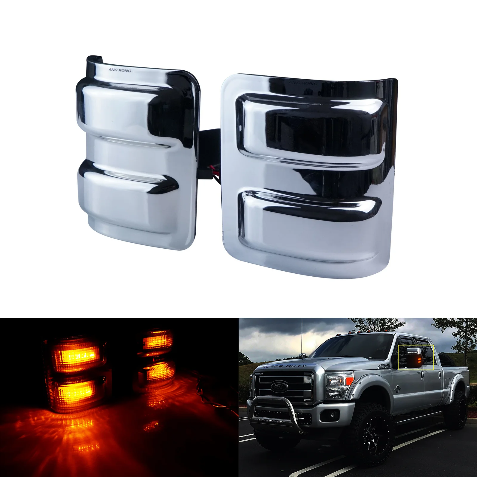 Front LED Mirror Side Marker Indicator Light For Ford F250 F350 F450 F550 2008+ | Автомобили и мотоциклы