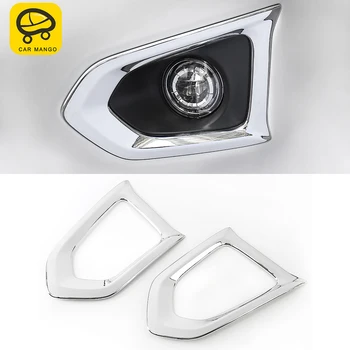 

CarManGo Car Accessories Front Rear Fog Light Protector Cover Trim Sticker Frame Chrome Decor for Nissan Patrol Y62 2010-2019