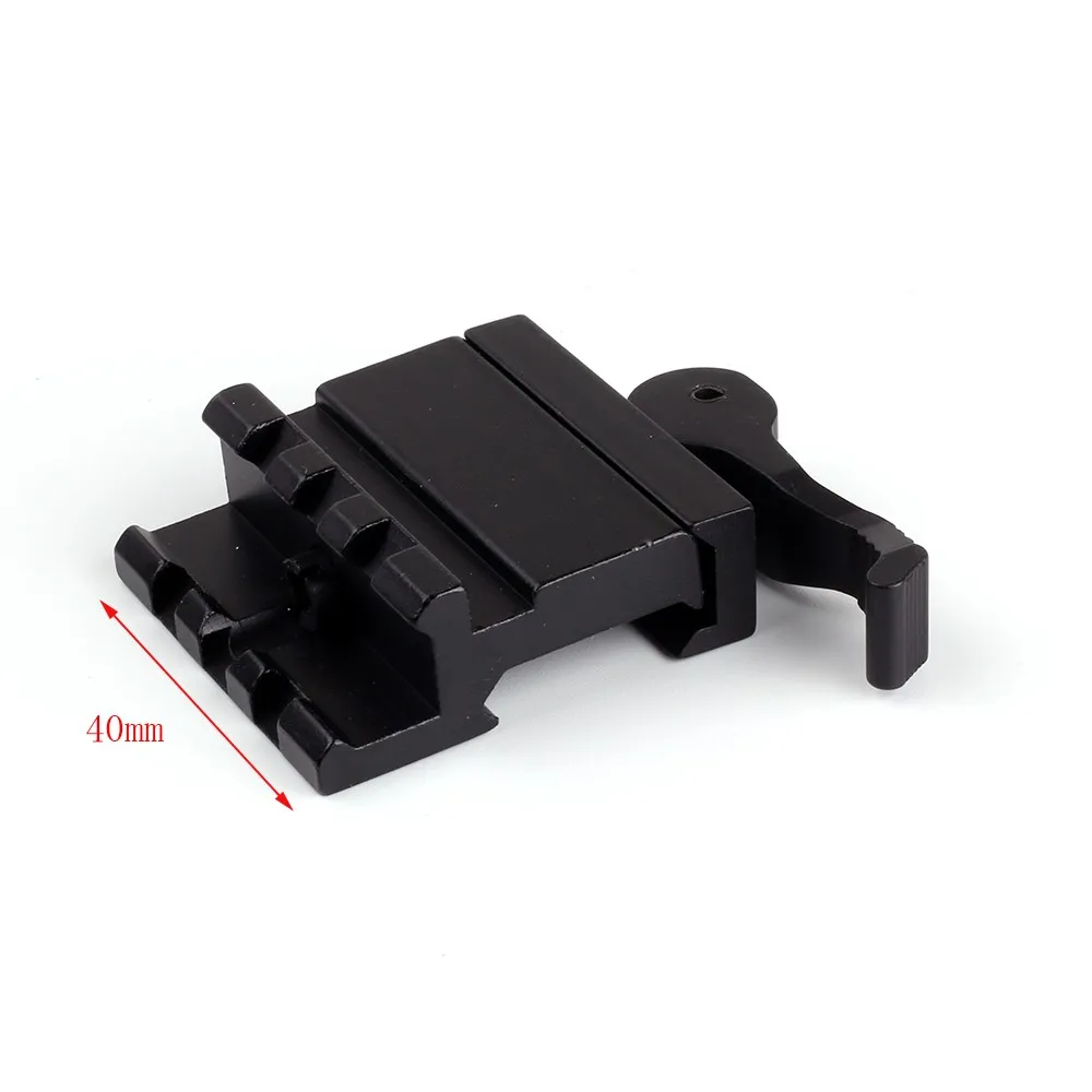 

Hunting Scope Accessories 3 Slot Quick Disconnect Lever 20mm Picatinny Weaver Rail Mount For Sight Laser Flashlight
