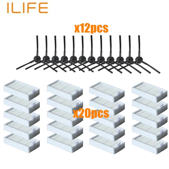 Боковая щетка+ Hepa фильтр+ Швабра Ткань+ основной Пылезащитный фильтр+ волшебная паста для ILIFE V50 V55 V5 V5s V5s Pro X5 V3 V3s Запчасти для пылесоса - Цвет: 9