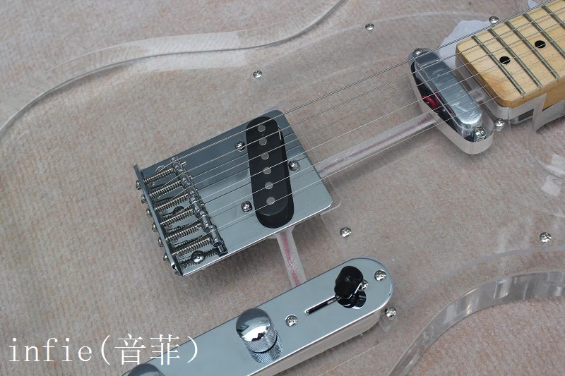 Новые кристально чистые акриловые 6 струн электрогитары модели гитары