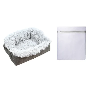 

Home Living Room Bedroom Furry Cats Dogs Soft Cushion Pet Bed Indoor Self Warming Long Plush Winter Warm Mat Multifunctional