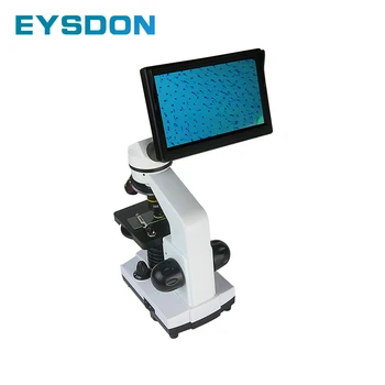 

1600X Biological Monocular Microscope with 5 Inch Electronic Eyepiece Display Screen and 5 Prefabricated Slide
