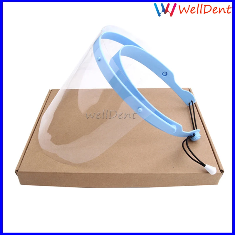 

Dental Face Guard Shield Glasses Frame Anti-fog Protective Mask+10 Plastic Film