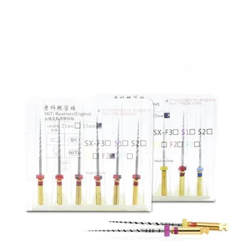 

6pcs/Box Root Canal File Dental Rotary Super Files Universal Needle Accessories Endodontic Files Dentist Use