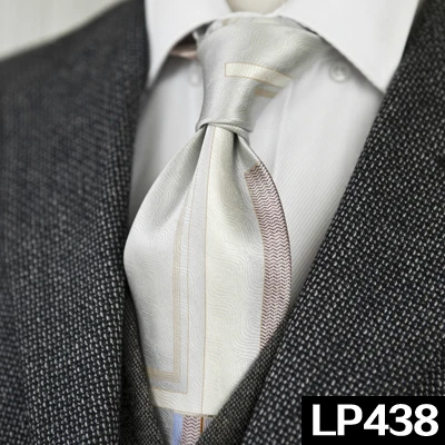 Классические разноцветные мужские галстуки с геометрическим рисунком Пейсли, шелк,, уникальные, ручная работа - Цвет: LP438