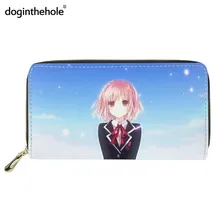 

Doginthehole Superior Young Women's PU Leather Wallet Delicate Anime Date A Live Card Holder Purse Rinne Cartoon Money Long Bags