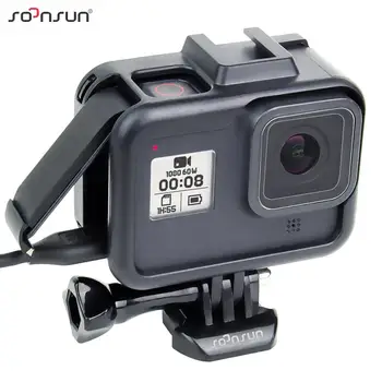 

SOONSUN Standard Protective Border Frame Housing Case Cover Shell Mount for GoPro Hero 8 for HERO8 Black Go Pro Accessories