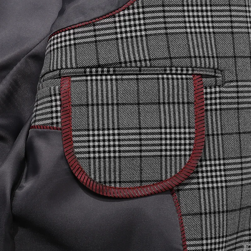 Zogaa 2019 New Fahsion Men's Korean Version Suits Long-sleeved Thin Section Plaid Small Suits Men's Casual Professional Suits Zogaa 2019 New Fahsion Men's Korean Version Suits Long-sleeved Thin Section Plaid Small Suits Men's Casual Professional Suits