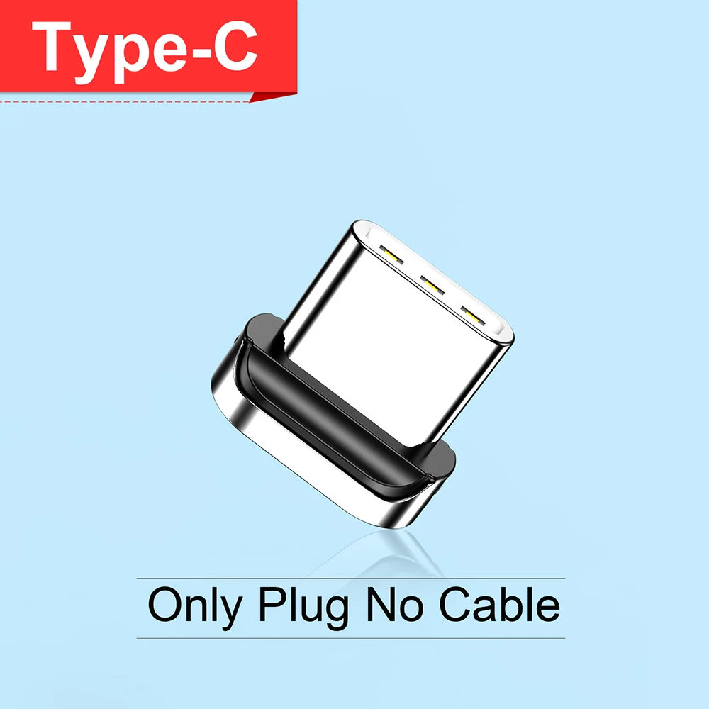 Магнитный кабель Micro USB Udyr 3A для iPhone 11, XR, samsung, S10, huawei, Xiaomi, шнур для быстрой зарядки и передачи данных, магнитный кабель type-C для телефона - Цвет: Only Type C Plug