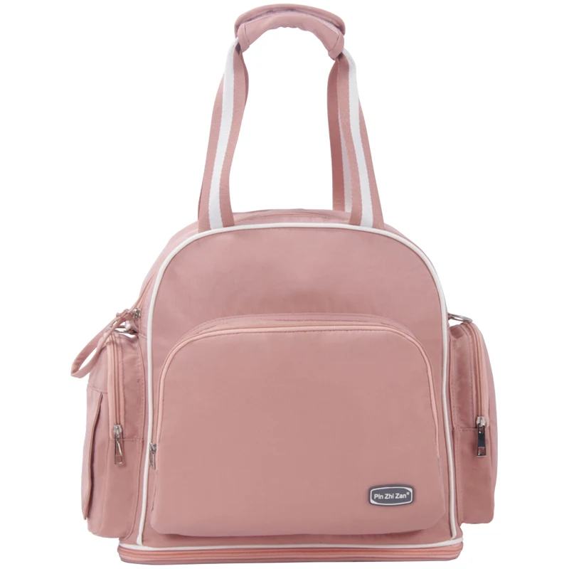 Сумка для подгузников, дорожный рюкзак для мамы, Большая вместительная Детская сумка для коляски, водонепроницаемый рюкзак, сумка для кормления ребенка, сумка для ухода за ребенком - Цвет: Pink
