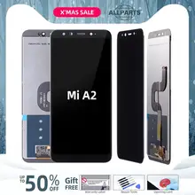 Дисплей для XIAOMI Mi A2 6X LCD в сборе с тачскрином на рамке 5.99'' черный белый