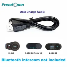 FreedConn T-COM Sistema Operativo SC VB, accesorios, Cable de carga USB, intercomunicador Bluetooth de motocicleta, piezas aptas para FreedConn T-COM, Envío Gratis