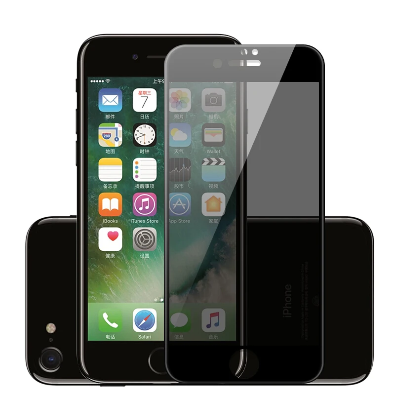 Антишпионское закаленное стекло для iphone11 Pro Ma8 7 plus Защита экрана