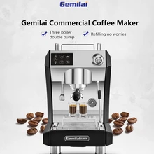 Gemilai CRM3122 semi-automatic coffee machine commercial 15Bar double boiler Italian professional home
