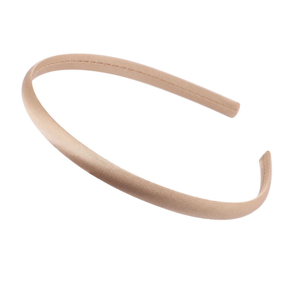 Brown headband Meimile, эластичные повязки на голову для маленьких девочек, Женские однотонные аксессуары для волос, резинки для волос с конским хвостом, резинки, карамельный стиль - Цвет: Brown headband