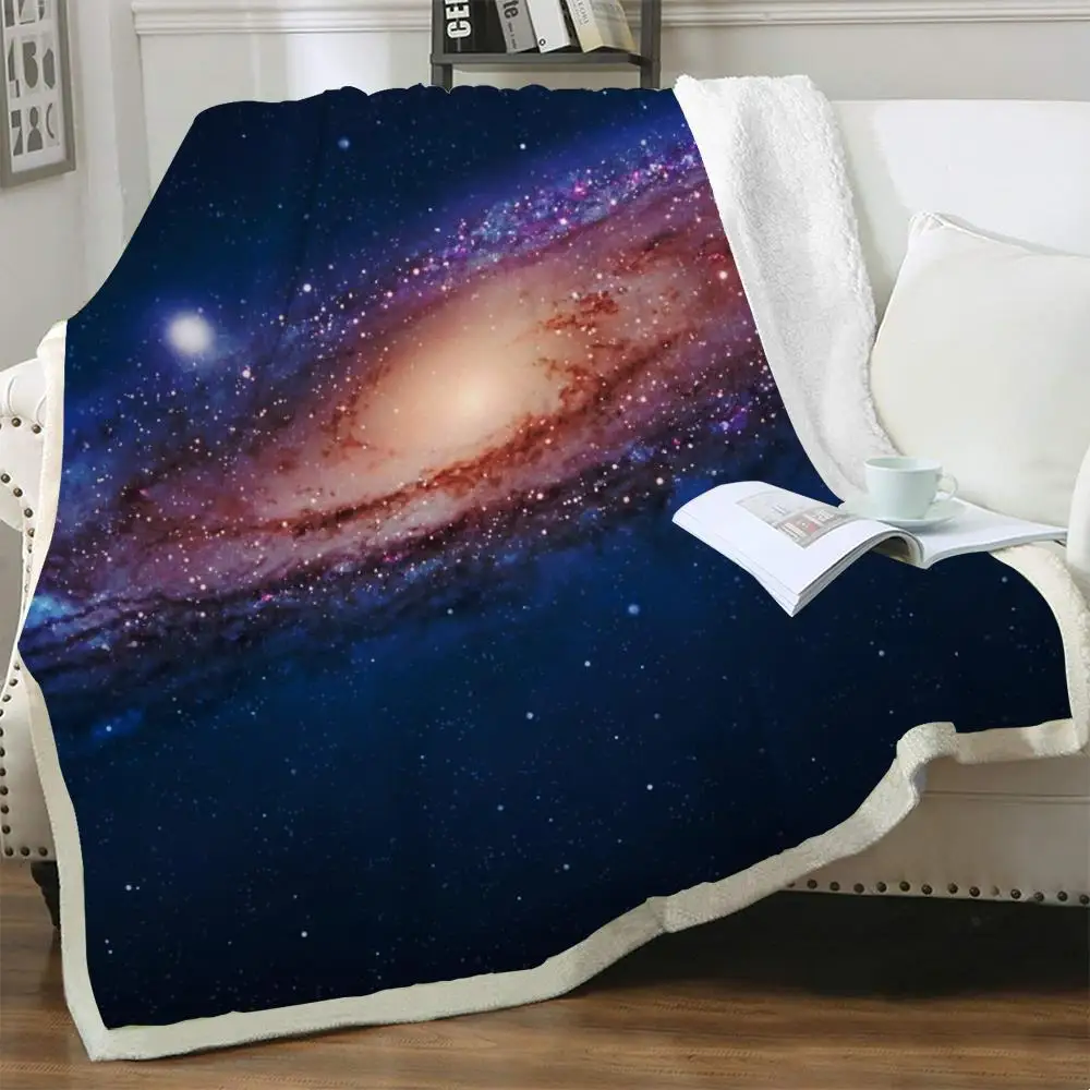 NKNKBrankGalaxyBlanketsNebulaBeddingThrowUniverse3DPrintSky