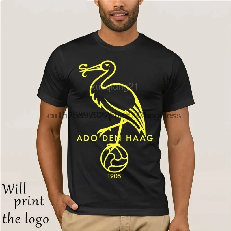 konsonant Skalk titel ADO Den Haag club fans camiseta camisetas Uomo FREDDO logo tipo classico  della Moda De Residentie club Campionato shirt| | - AliExpress