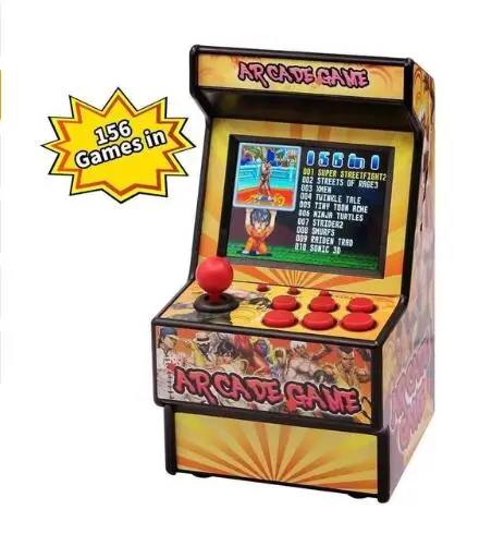 New Retro Mini Arcade Handheld Game Console 16 Bit Game Player Built-in 156 Classic Video Game Console Support TV Output 