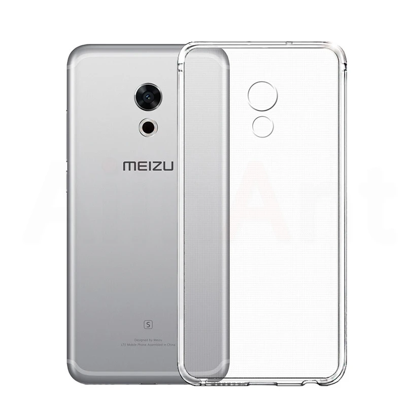 Силиконовый мягкий ТПУ прозрачный чехол для Meizu Pro 6 7 U10 U20 Прозрачный телефона M2 M3