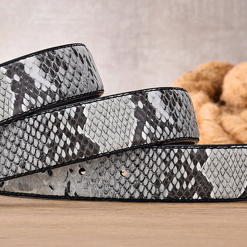 Fashion Belts For Men Luxury Snake 