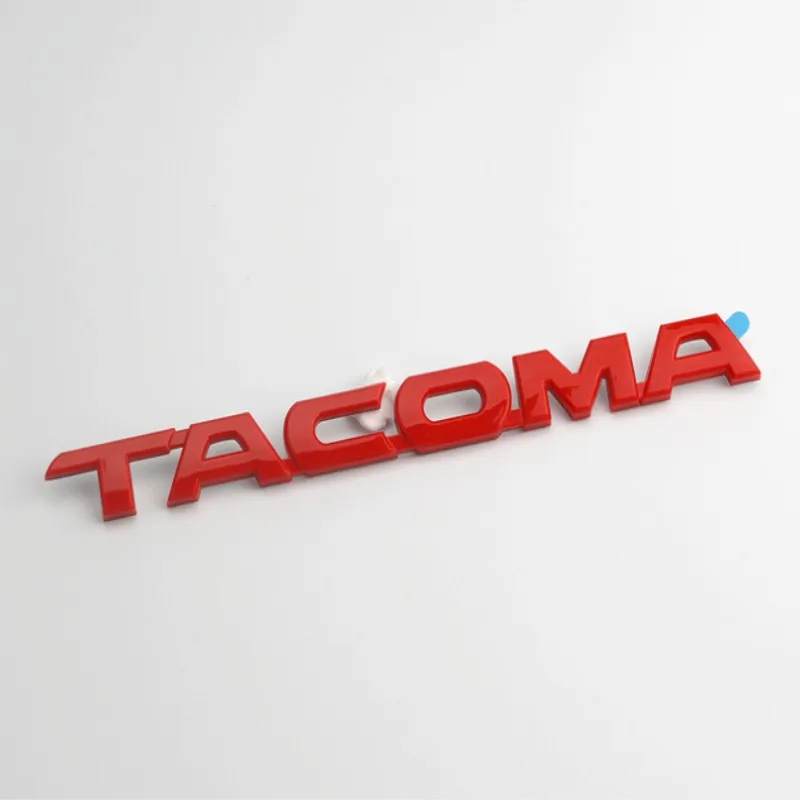 Высокое качество 1 шт. автомобиль Стайлинг 30 см 3D ABS пластик хром черная эмблема боковая наклейка, бейдж, стикер табличка для Tacoma - Название цвета: red
