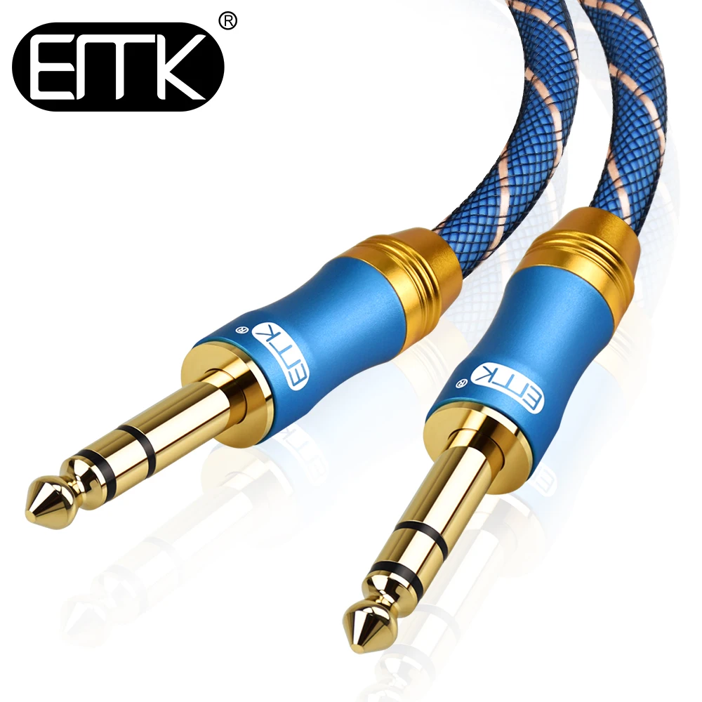 EMK635mm14GuitarCableTRSJackCableMaletoMale3m5mGuitar