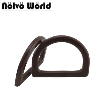 

Wholesale 10 pairs=20 pieces,12X8.5cm natural wood D handle,unisex backpack bag handle,child bags purse small handle lowes price