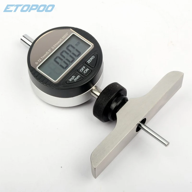 12.7mm/25.4mm Digital Depth Gauge Electronic Depth Gauge Dial Indicator Micrometer 0-30mm Round Tip Probe dial indicator gauge dial indicator