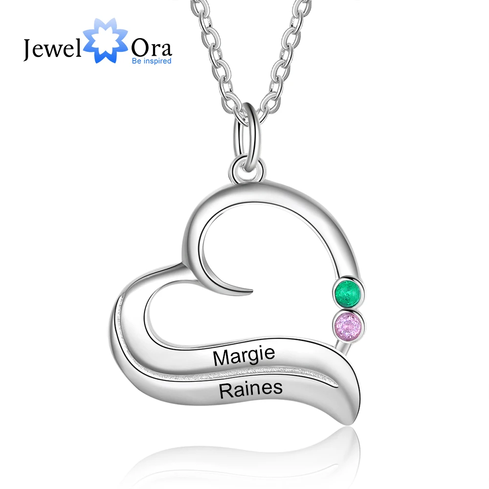I Love You to the Moon and Back Birthday Pendant Jewelry with 5A Cubic Zirconia 20 inch EUDORA Sterling Silver Birthstone Necklaces for Women Valentine's Day Gifts for Mother Wife Girlfriend 