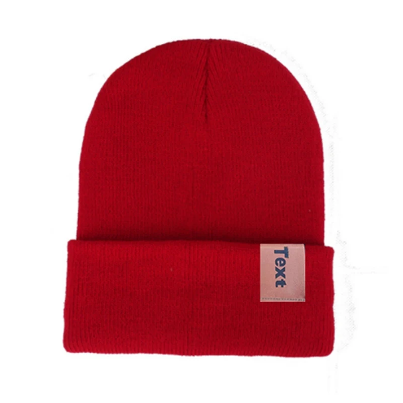 MYZOPER новая индивидуальная печать логотипа самодельная буква Beanie реклама Повседневная волна осень зима взрослый кепка вязаная шапка - Цвет: 05