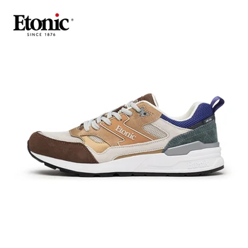 

ETONIC Summer Men's Sneakers Air Mesh Breathable Sport Running Shoes Light Soft Comfortable Walking Athletic Shoes Big Size 44