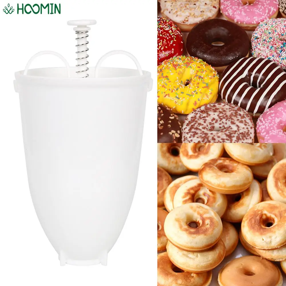Doughnut Machine Donut Maker Deep Fry Donut Mould Waffle Dispenser Easy Fast Portable Plastic Lightweight Manual baking mould cake waffle maker