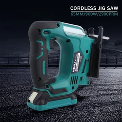 Makita – scie sauteuse électrique sans fil, 21V, 65mm, 2900RPM, 4 vitesses, outil électrique Portable multifonction pour le travail du bois, batterie 18V 