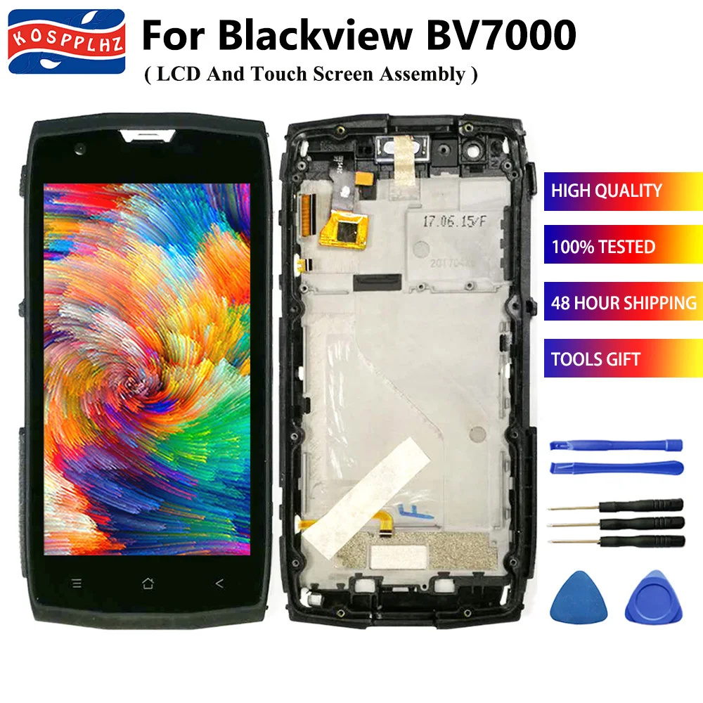 ЖК дисплей KOSPPLHZ 5 0 дюйма для Blackview BV7000 / Pro сенсорный экран в сборе с рамкой BV 7000