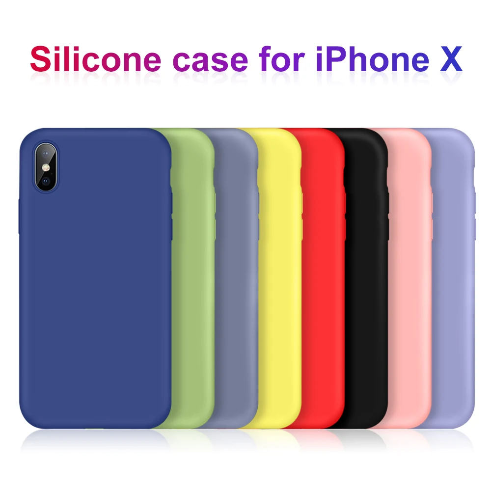 Жидкий силиконовый чехол для телефона iPhone 11 Pro 5 8 XS Max XR X мягкий симпатичный из ТПУ