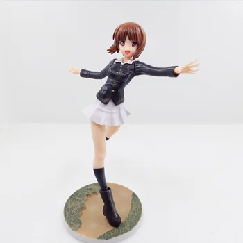 

22cm Japanese anime Girls und Panzer Nishizumi Miho PVC Action Figure toys anime Nishizumi Miho Collectible model toy kid gift