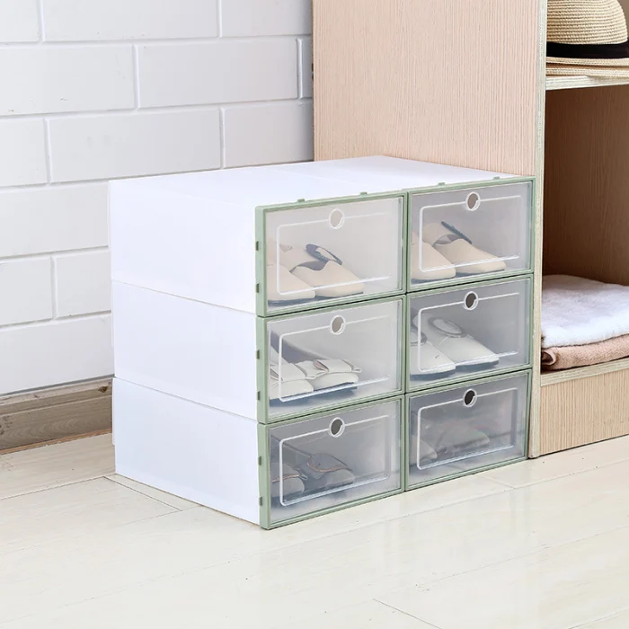 MINUS ONE Cajas de Zapatos Transparentes de 20 Piezas con Tapas Caja de Almacenamiento de Organizador de Zapatos de plástico multifunción 