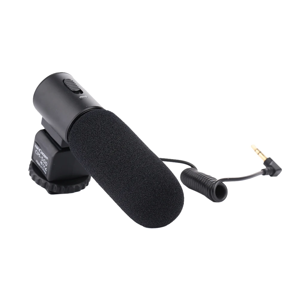 K&F CONCEPT CM-500 Metal Cardioid Directional Condenser Video Microphone Interview Mic for DSLR Camera Camcorder